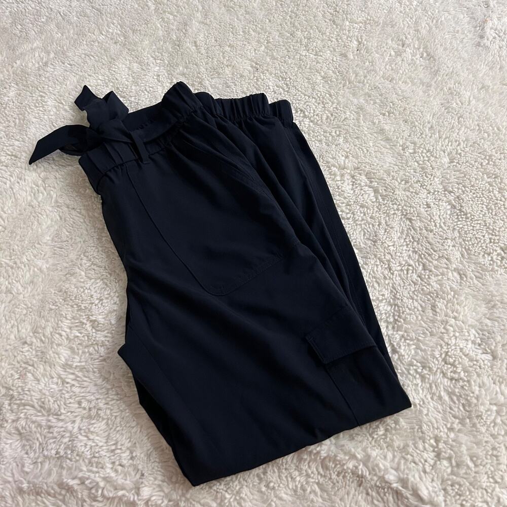 Banana Republic Womens Navy Utility Tie Waist Pants XS Business Office Teacher